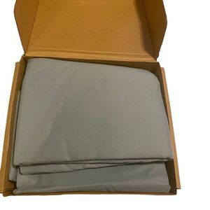 AMAZON BASICS Microfiber Sheet Set King Size Blue New Open Box